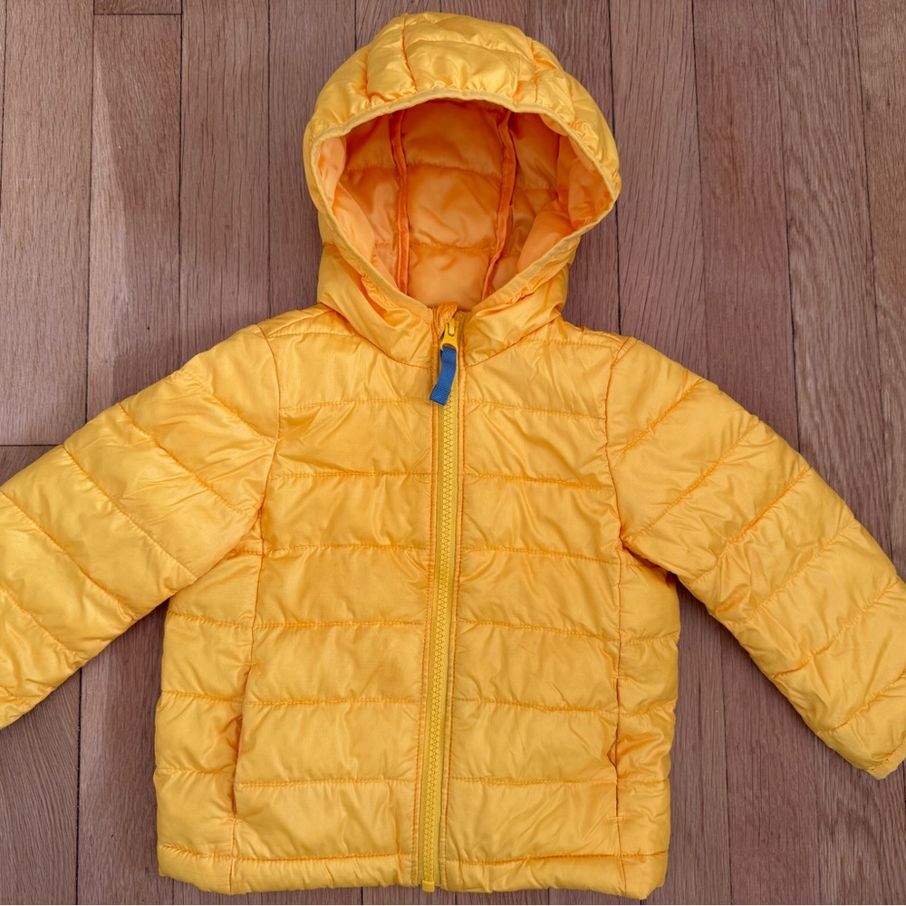 Primary 24M Kids Yellow Puffer Jacket